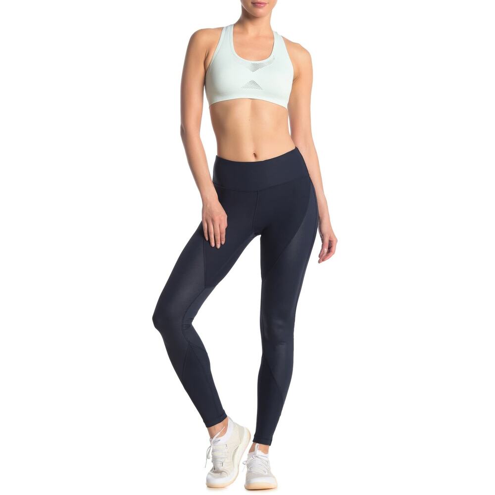 90 Degree by Reflex Prove Them Wrong Colorblock Leggings Navy Small New